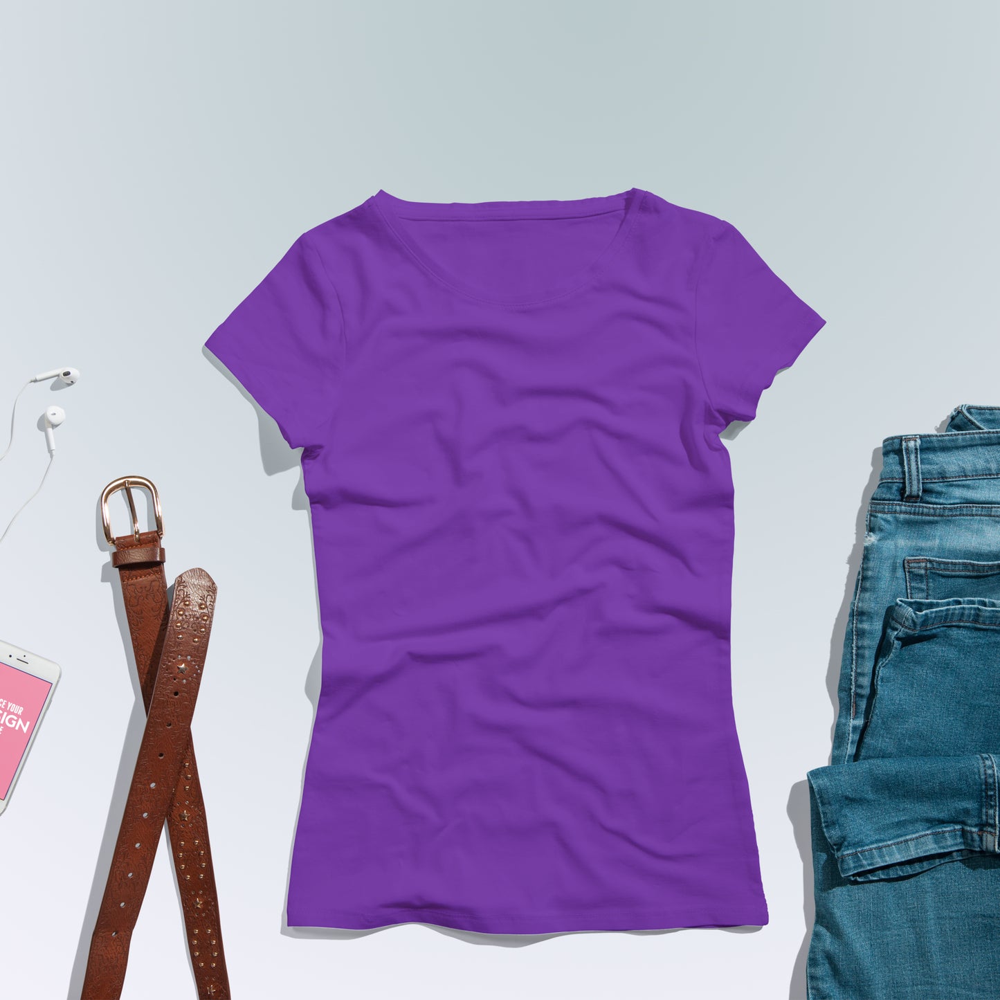 Royal Purple T-Shirt For Women- FlyingCart.pk