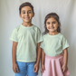 Pastel Green Kids Half Sleeves Unisex T-Shirt- FlyingCart.pk