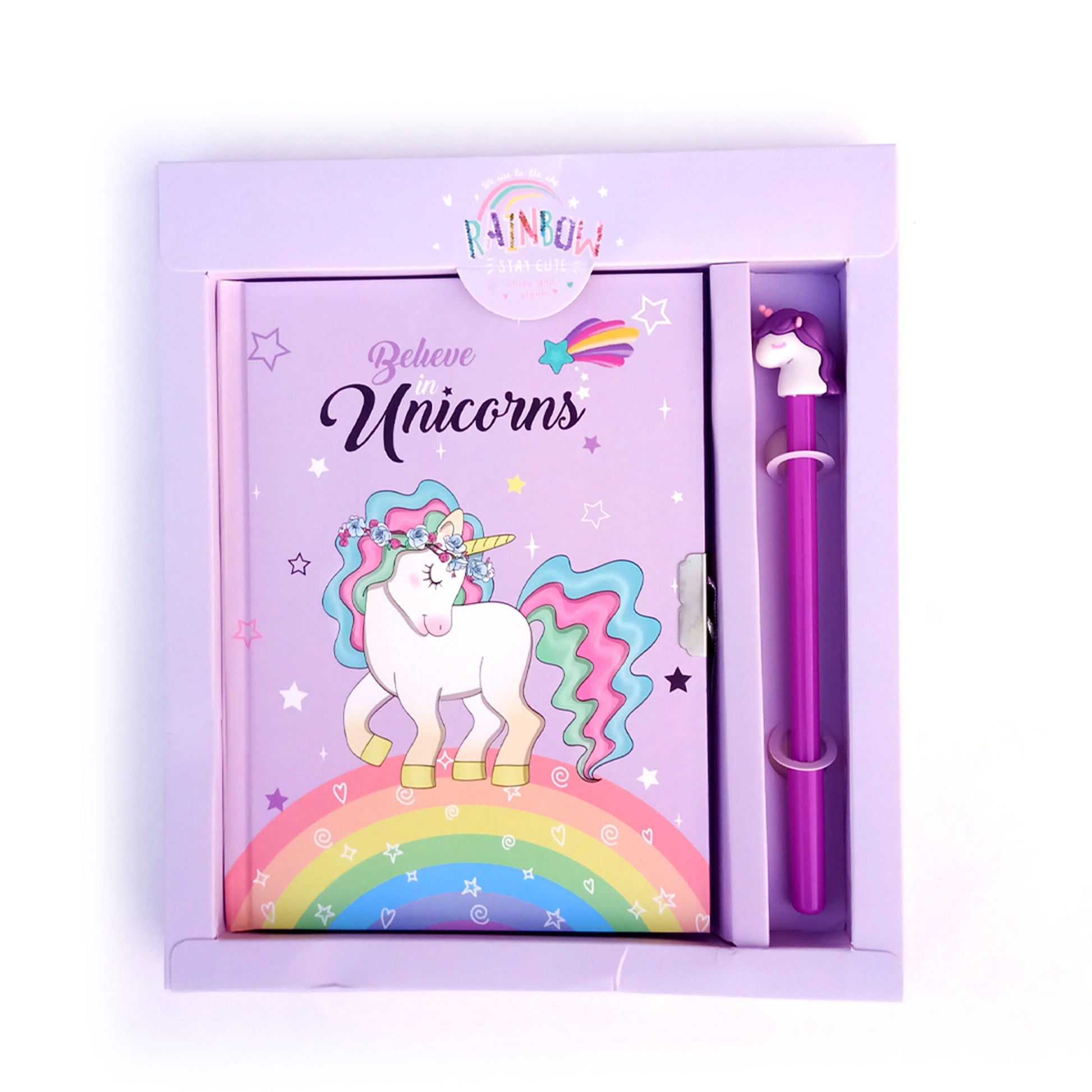 Unicorn Diary with Stationery - FlyingCart.pk