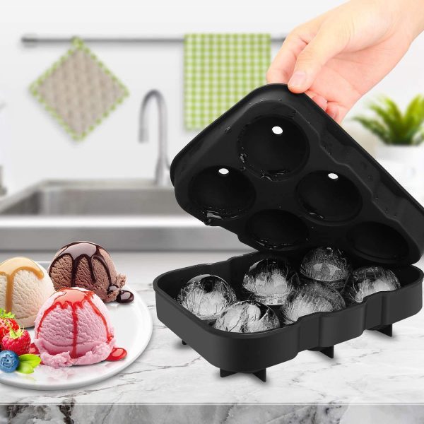 6-Grid Round Ice Cube Maker – Silicone Ice Tray - Flyingcart.pk