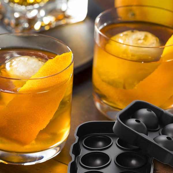 6-Grid Round Ice Cube Maker – Silicone Ice Tray - Flyingcart.pk