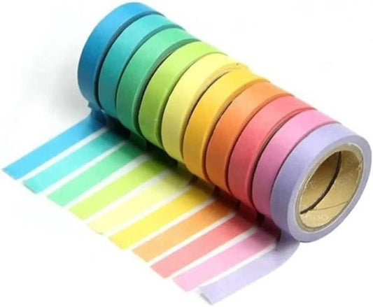 10 Rolls Chic Washi Tape Set - Flyingcart.pk