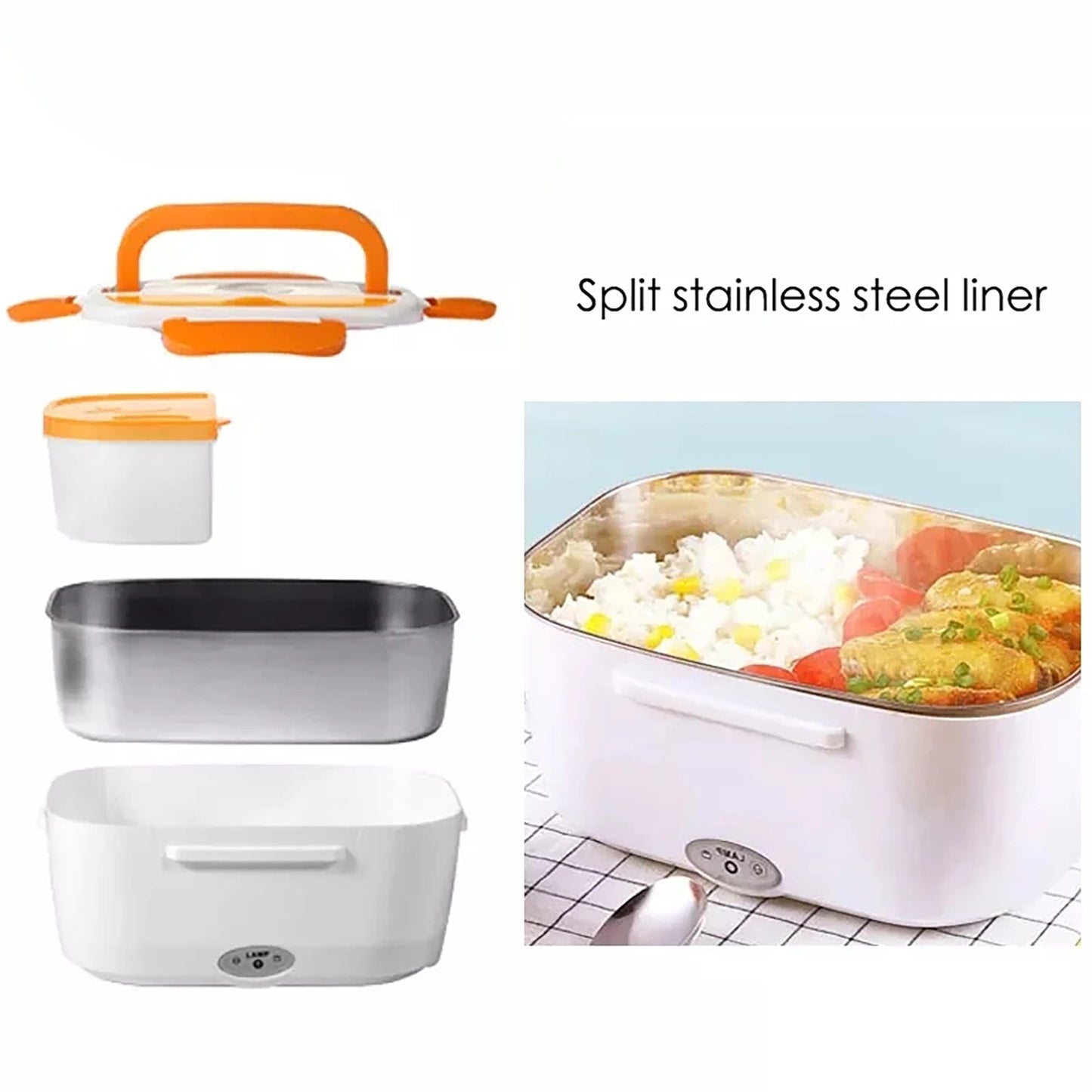 Portable Electric Lunch Box Food Heater - FlyingCart.pk