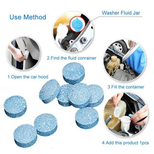 10pcs Car Windshield Cleaner Effervescent Tablets - Flyingcart.pk