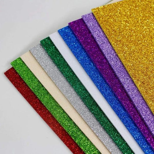 10pcs-glitter-foam-sheets-premium-a4-eva-craft-adhesive-glitter-paper-for-diy-scrapbooking-school-projects-1-flyingcart.pk