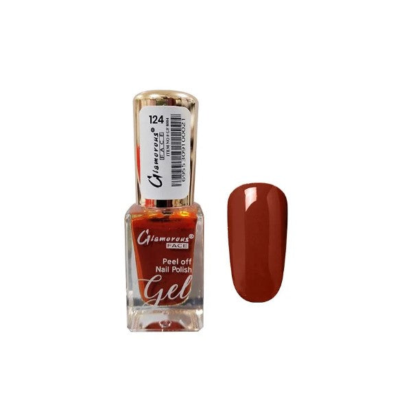 Glamorous Face Gel Peel Off Nail Polish - 124 - Flyingcart.pk