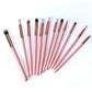 12 Pcs Embroz Makeup Brushes- FlyingCart.pk