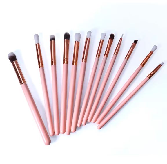 12 Pcs Embroz Makeup Brushes- FlyingCart.pk