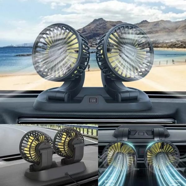 12v Car Dashboard Cooling Fan - Flyingcart.pk