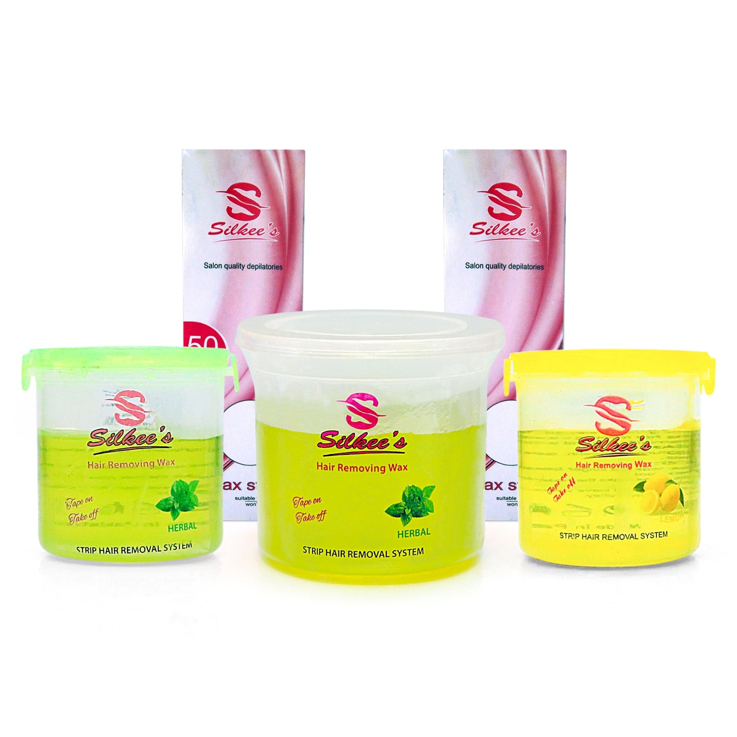 Lemon & Herbal Body Wax (175GM) With Lemon Body Wax (275GM) with Wax Strips (pack of 2) - FlyingCart.pk