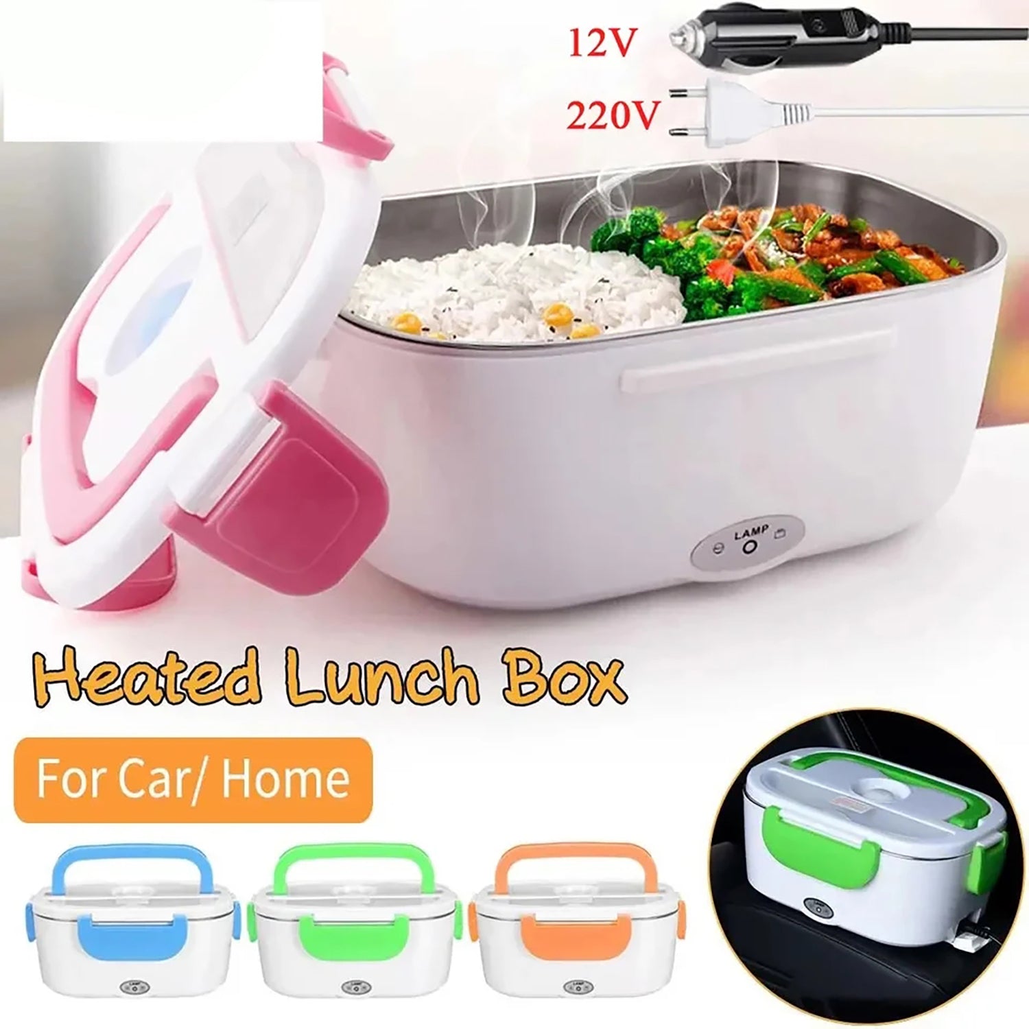 Portable Electric Lunch Box Food Heater - FlyingCart.pk