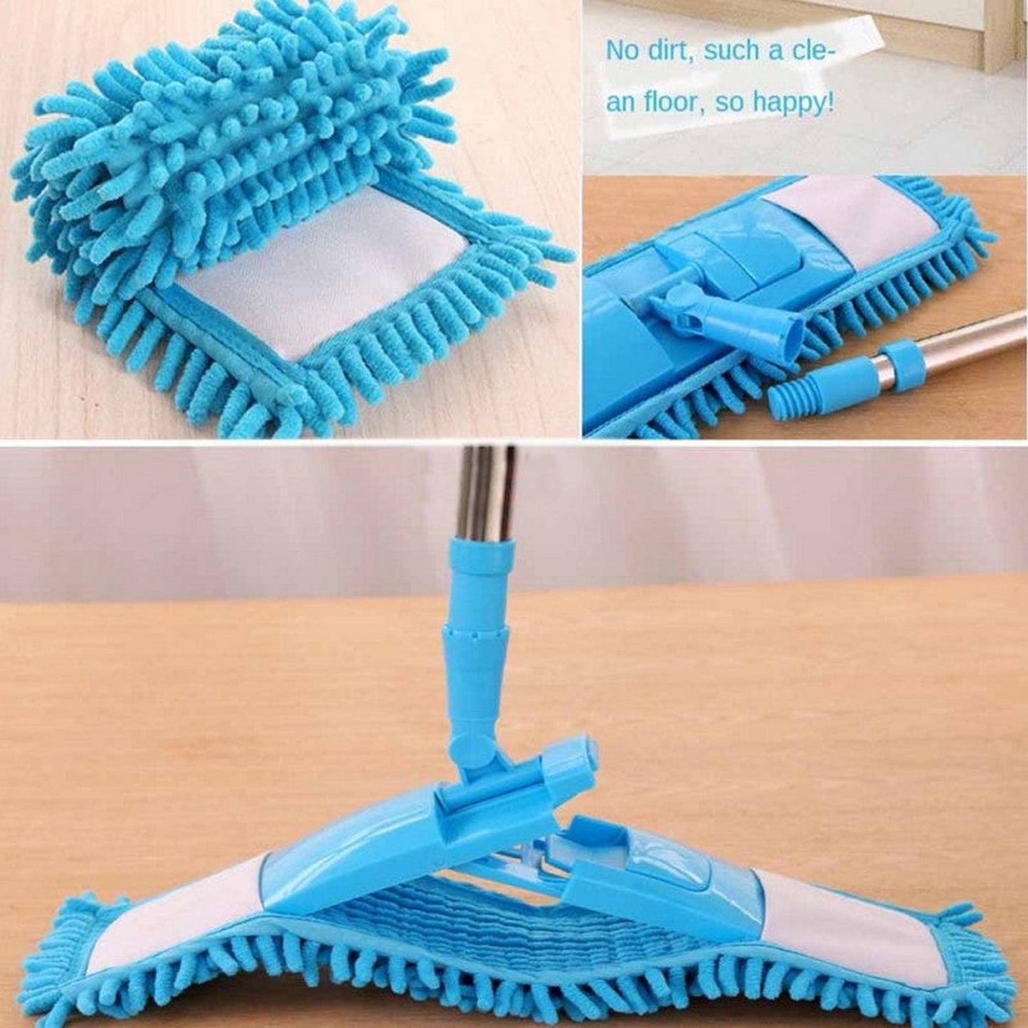 Flat Microfiber Floor Cleaning Mop - FlyingCart.pk