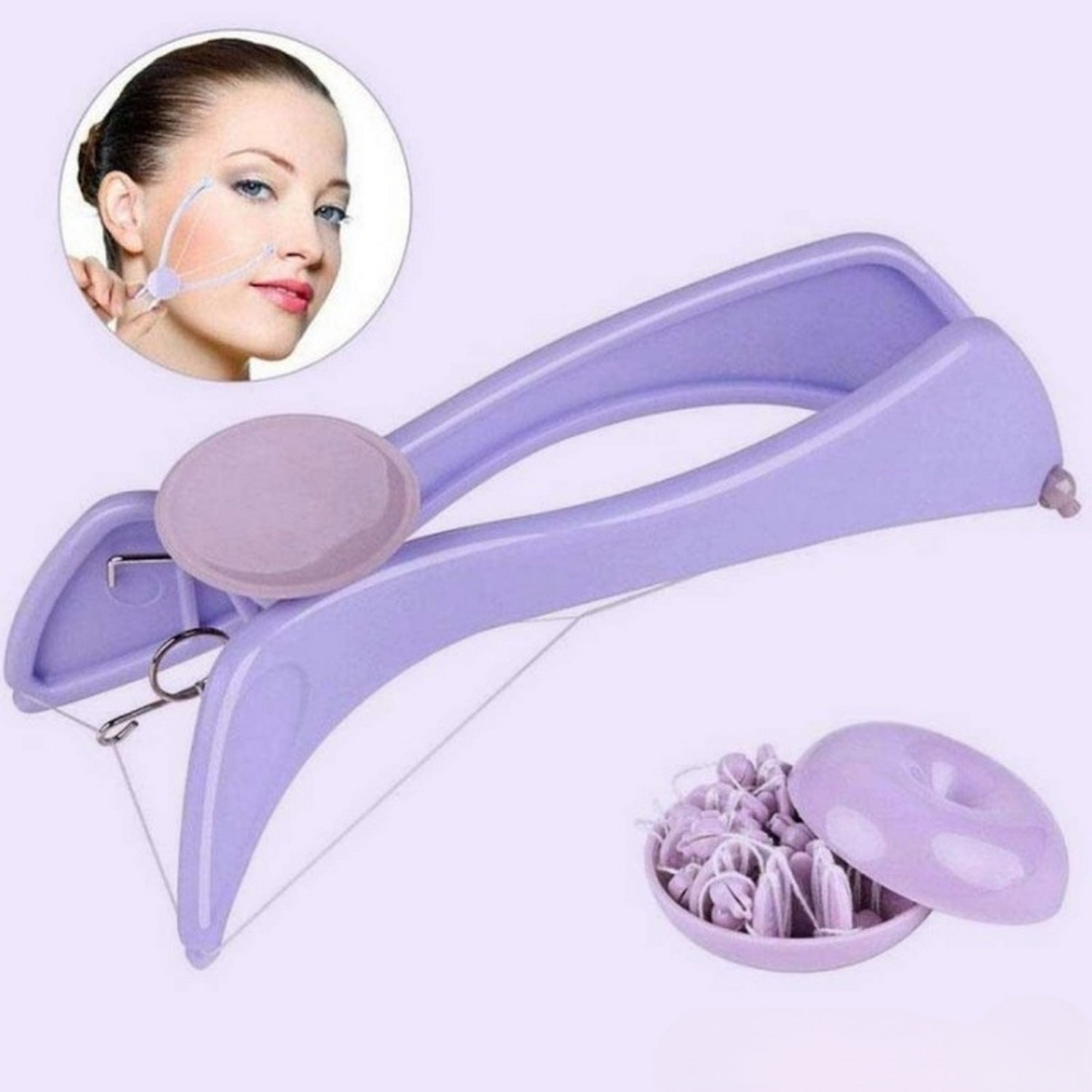 Slique Manual Hair Threading Machine Painless Hair Removal Machine - FlyingCart.pk