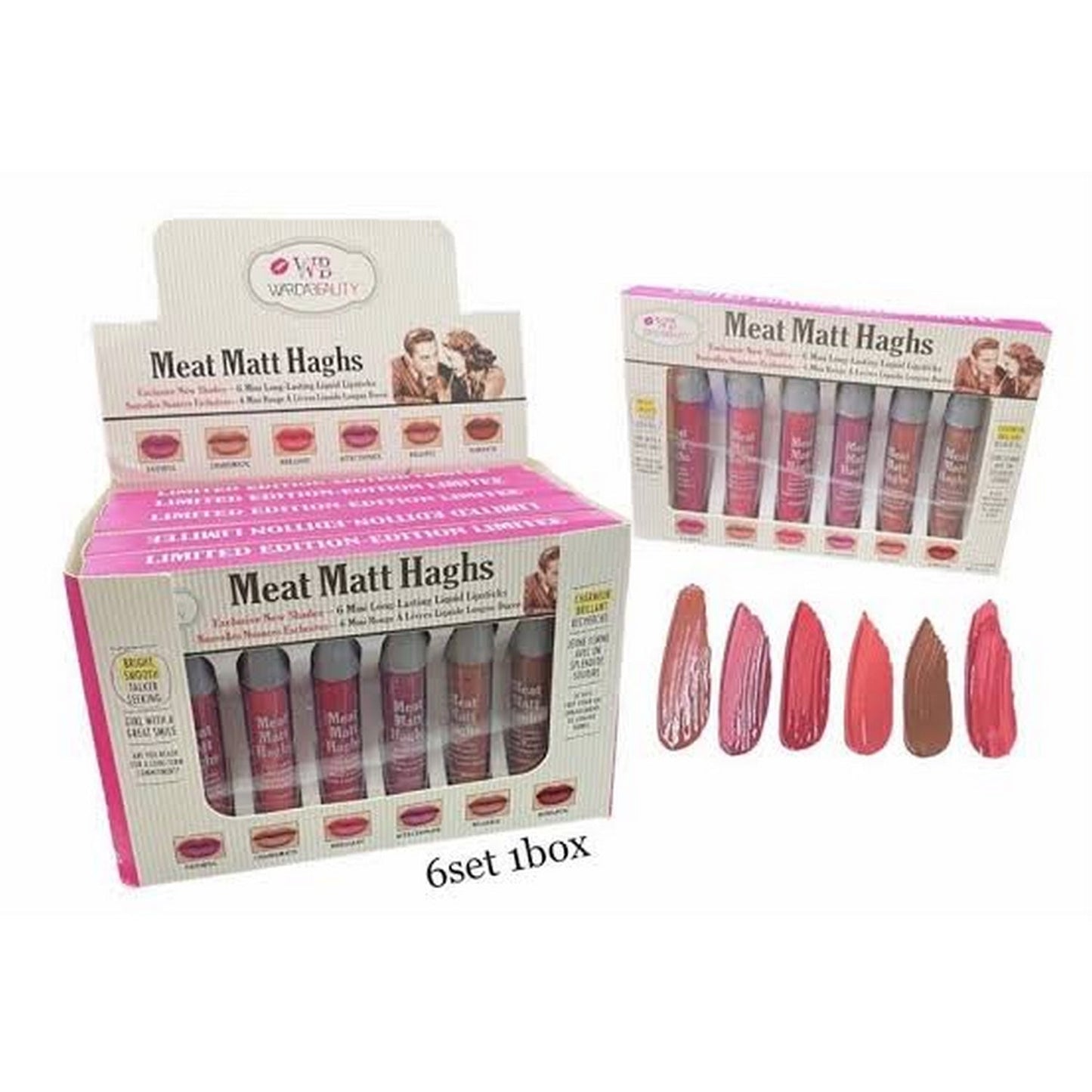 Warda Beauty Matte Lip Gloss Set 6ps - FlyingCart.pk