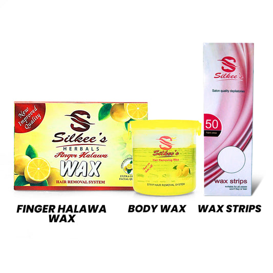 Herbal Finger Halawa & lemon  Body Wax (175GM) With Wax Strips - FlyingCart.pk