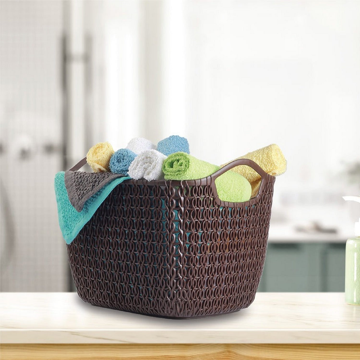 Multi purpose Lace Handy Basket Flexible Storage Basket - FlyingCart.pk