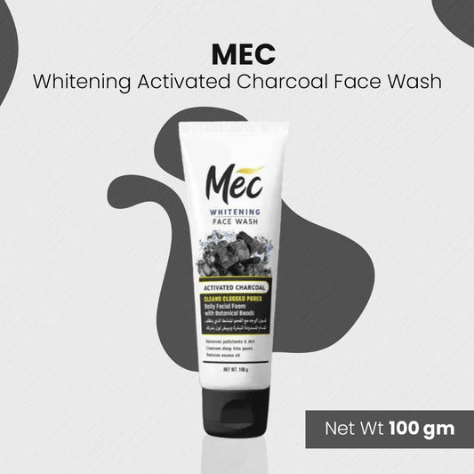 Mec  Whitening Activated Charcoal Face wash 100gm