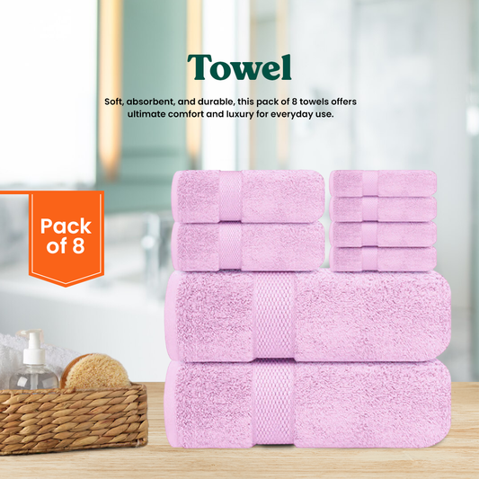 Pink Towel Set- FlyingCart.pk