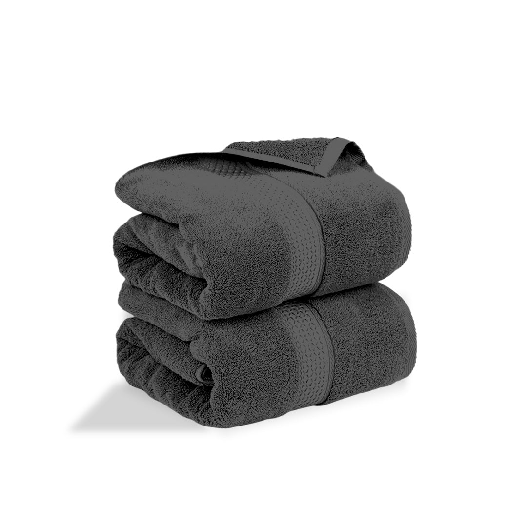 Grey Bath Towel- FlyingCart.pk