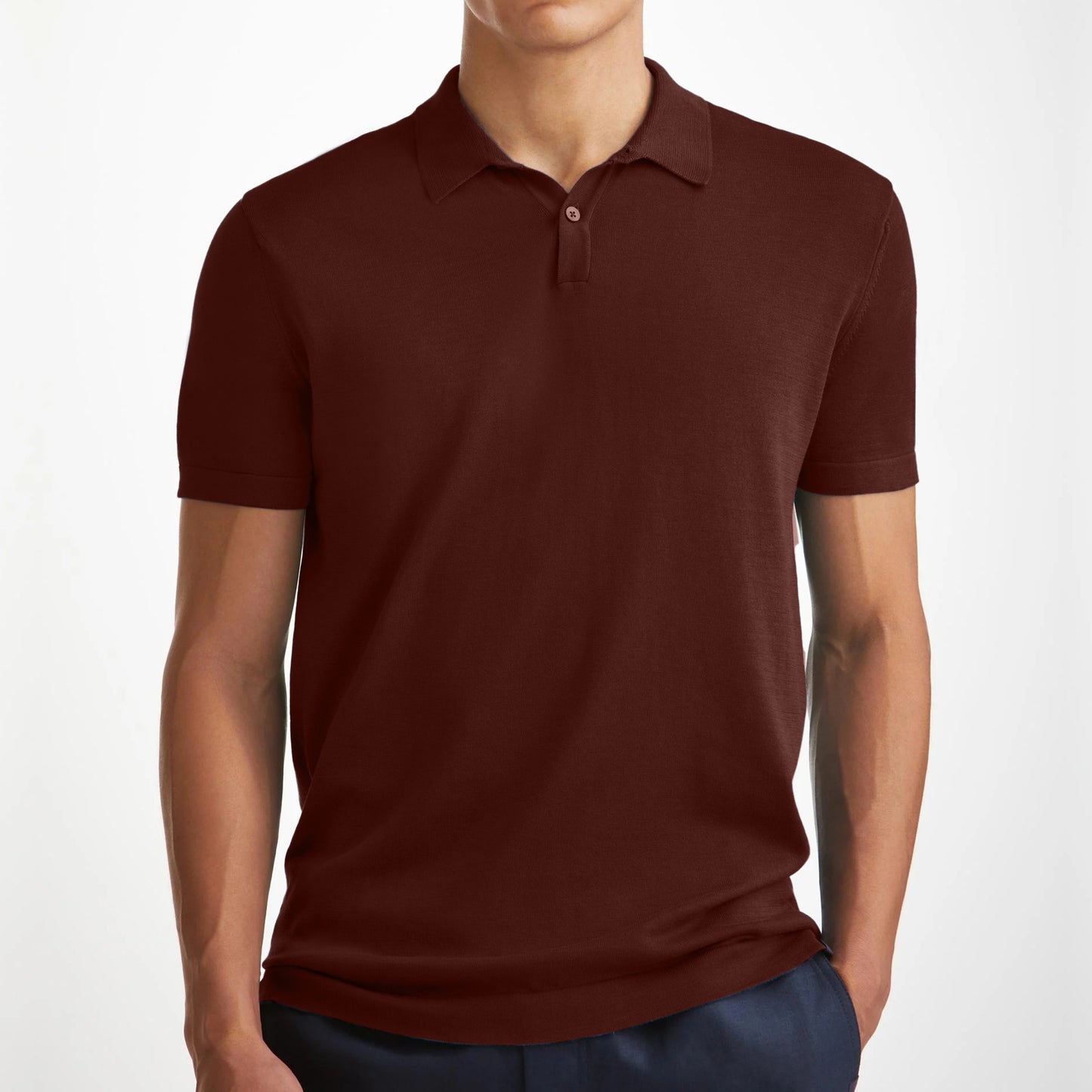 Brown Classy Soft Polo Shirts for Men-FlyingCart.pk