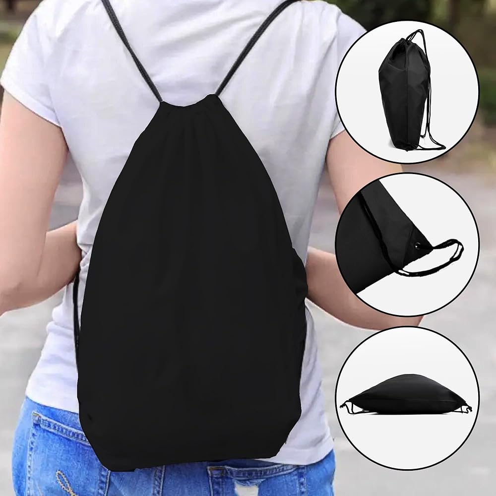 Cotton Canvas Drawstring Backpack Bags OR Printable Draw String Bags-FlyingCart.pk