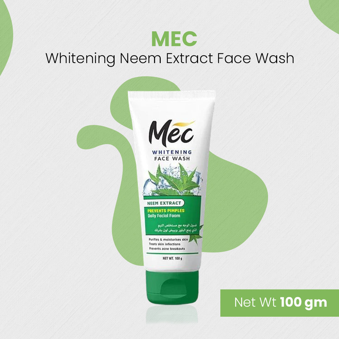 Mec Whitening Neem Extract  Face wash 100ml - FlyingCart.pk