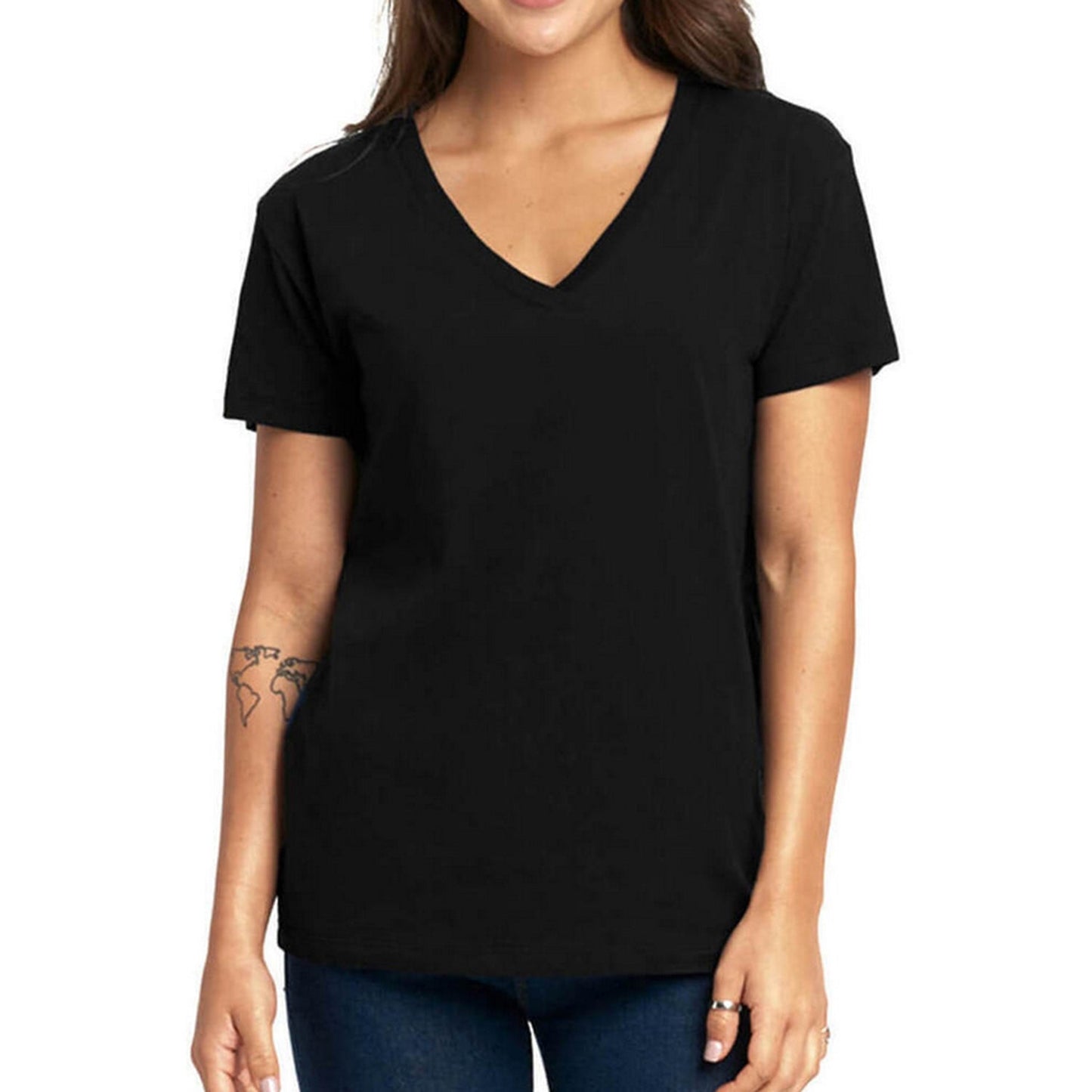 Stylish V-Neck Tee Women - FlyingCart.pk