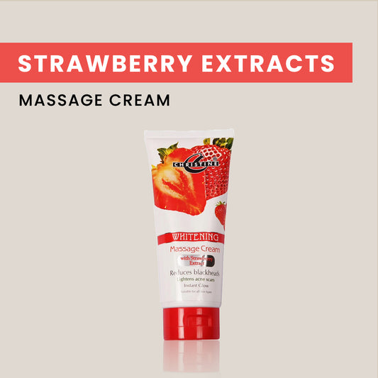 Christine Whitening Massage Cream Tube (Strawberry Extracts) - FlyingCart.pk