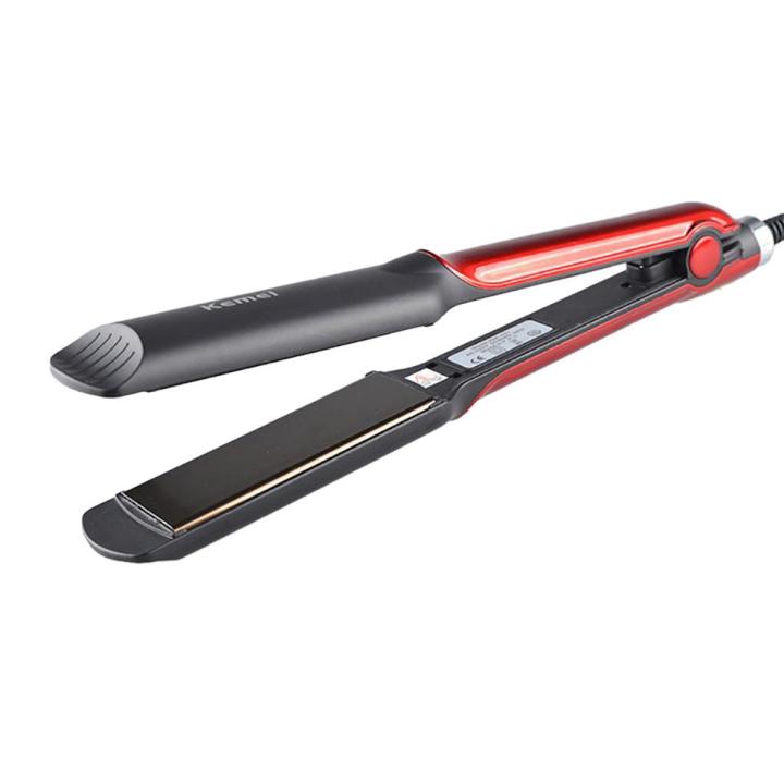 Kemei KM-531 Professional Wet & Dry Ceramic Coating Electric Hair Straightener-FlyingCart.pk