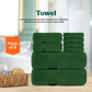 Hunter Green Towel Set- FlyingCart.pk