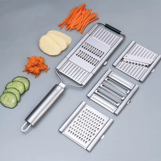  4-in-1 Stainless Steel Vegetable Slicer & Grater-FlyingCart.pk