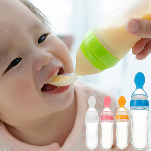 Silicone Spoon Feeder For Baby - FlyingCart.pk