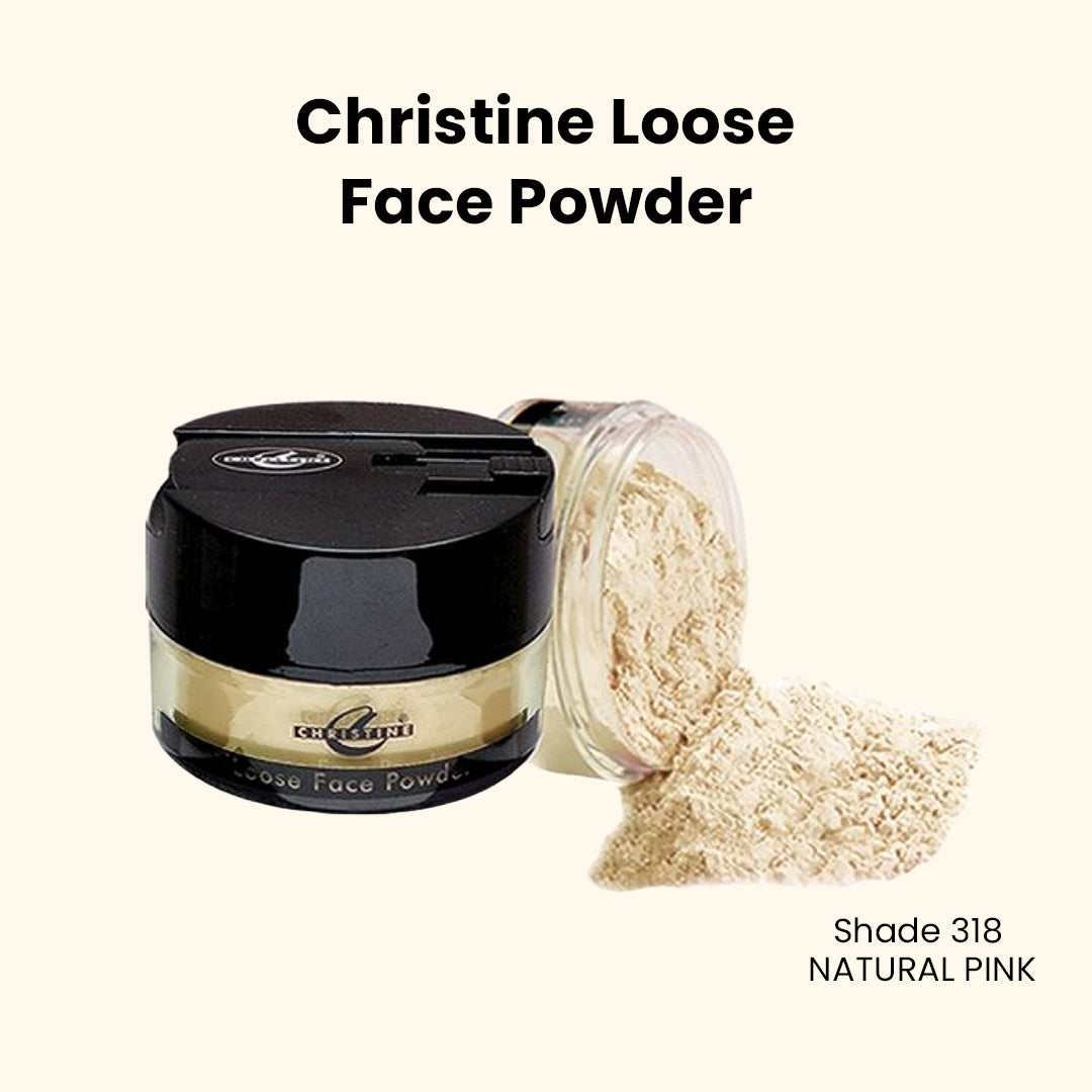 Christine Loose Face Powder – Shade 318 NATURAL PINK - FlyingCart.pk