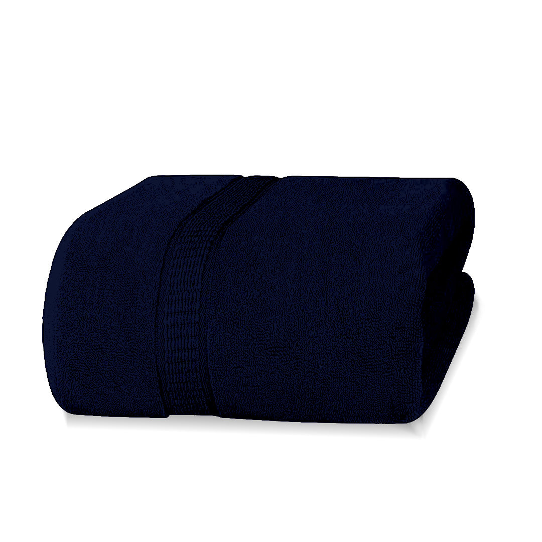 Navy Blue Bath Towel- FlyingCart.pk