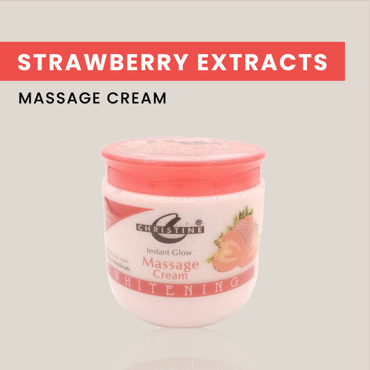 Christine Whitening Massage Cream Jar (Strawberry Extracts) - FlyingCart.pk