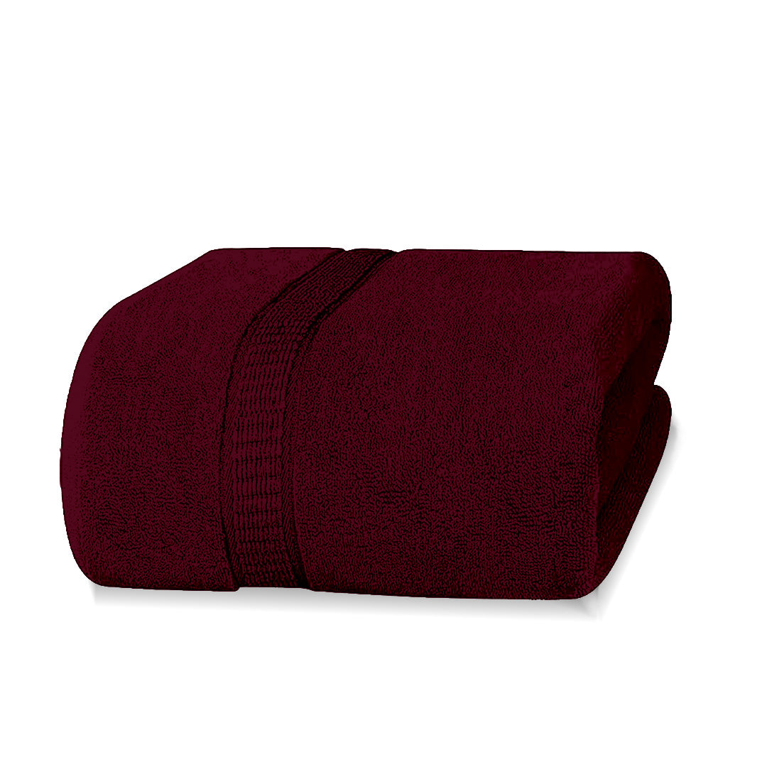 Maroon Bath Towel- FlyingCart.pk