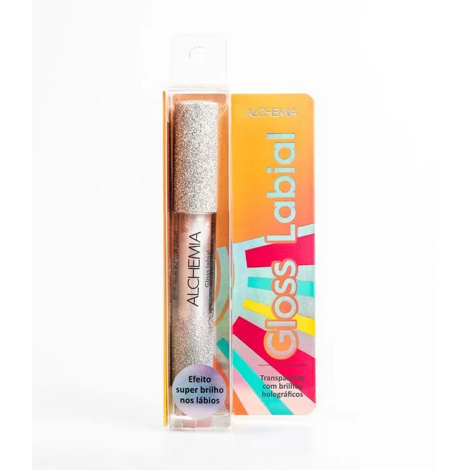 Transparent Lip Gloss With Alchemia Holographic Shimmer - FlyingCart.pk