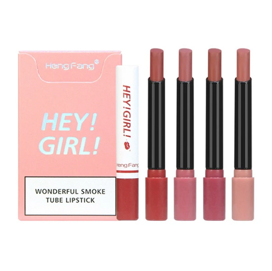 Heng Feng Hey Girl Smoke Tube Lipstick ( Set Of 4 ) - FlyingCart.pk