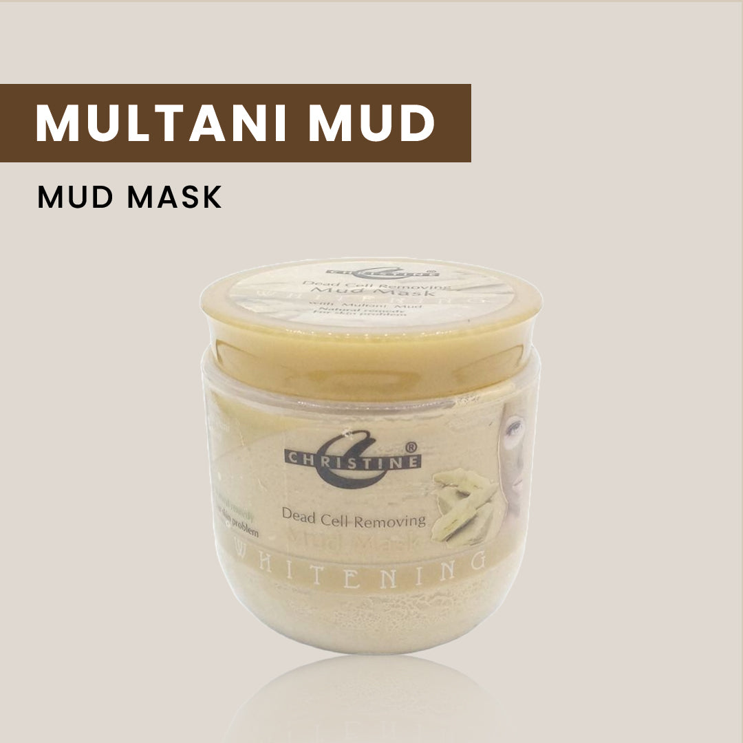 Christine Whitening Clay Mask Jar (Multani Mud) - FlyingCart.pk