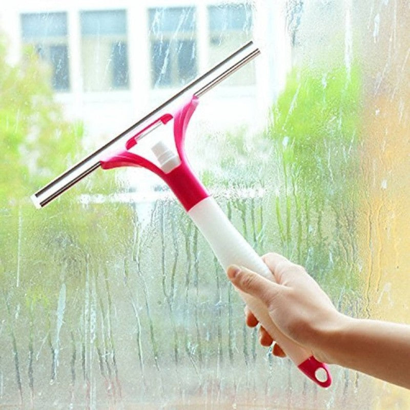 Windows Glass Cleaner Wiper With Spray-FlyingCart.pk