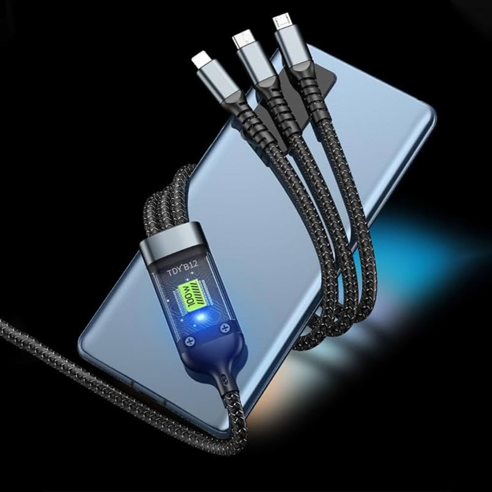 3-in-1  Charging Cable 100W-FlyingCart.pk