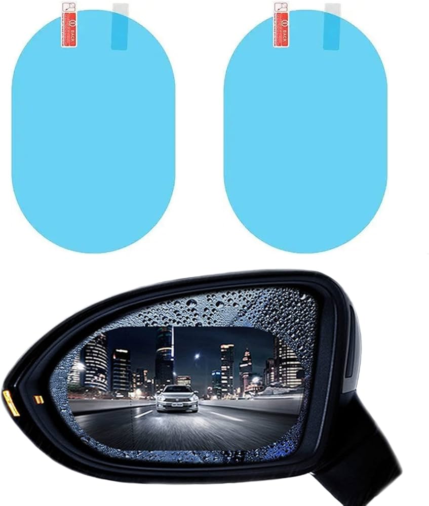 2 Pcs Waterproof Car Mirror Sticker-FlyingCart.pk