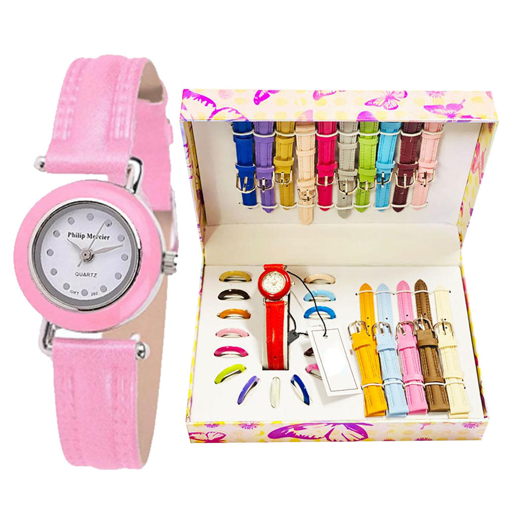 21 Changeable Straps Watch Set-FlyingCart.pk