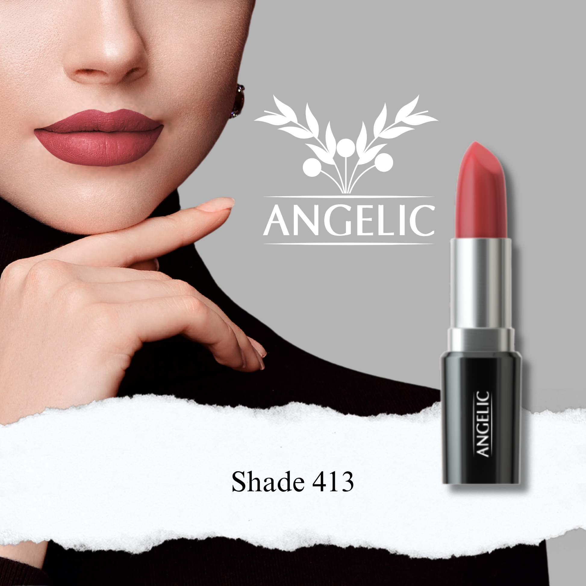 Angelic Lipstick Shade 413 – Dark Chestnut-flyingcart.pk