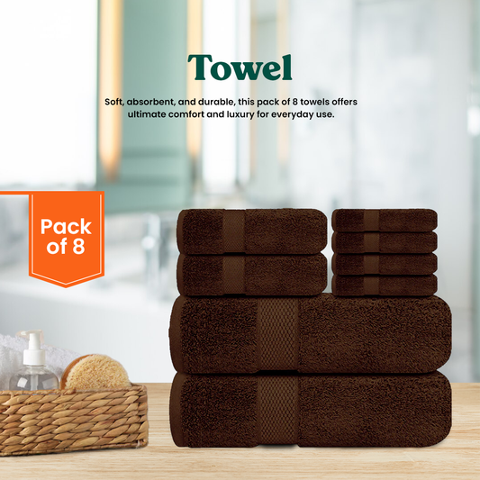 Brown Towel Set- Flyingcart.pk