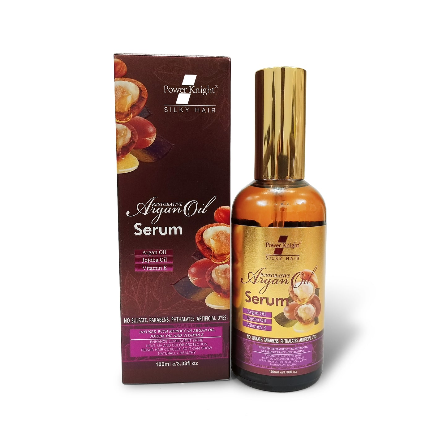 Power Knight Restorative Argan Oil Hair Serum 100ml - FlyingCart.pk