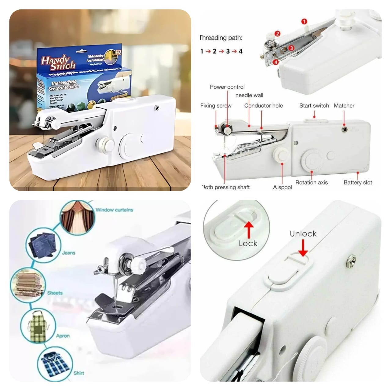 Portable Handle Sewing Machine - FlyingCart.pk