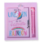 Unicorn Diary with Stationery - FlyingCart.pk