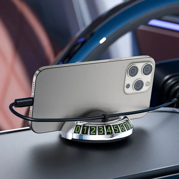 2 In 1 Dashboard Car Phone Holder with Navigation Bracket – 360° Rotation - Flyingcart.pk