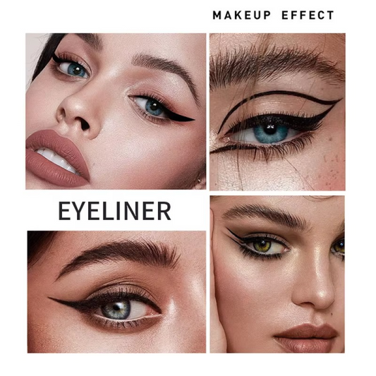 2 in 1 Winged Eyeliner Stamp & Pen – Waterproof, Long-Lasting Black Liner-FlyingCart.pk